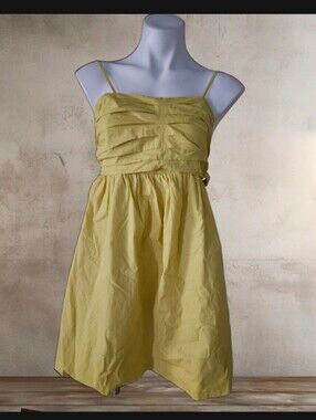 Hunter & Brown sleeveless mini dress , a ruched gather Bodice LARGE